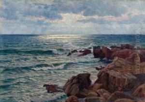 Bord De Mer Aux Rochers Rouges by Wartan Mahokian