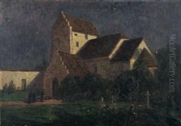Personnages A L'entree De L'eglise - view 1
