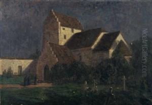 Personnages A L'entree De L'eglise by Wartan Mahokian