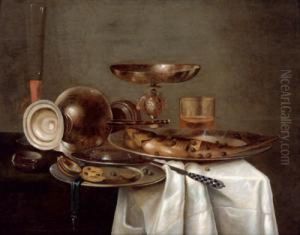 Natura Morta Con Stoviglie D""""argento by Cornelis Mahu