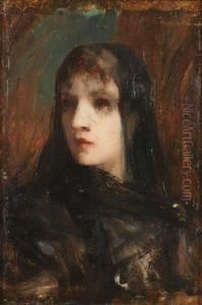 Jeune Femme Au Voile Noir - view 1
