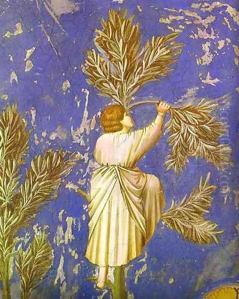 Christ Entering Jerusalem Detail 1 1304-1306 - view 1