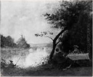 Partie De Peche by Gustave Maincent