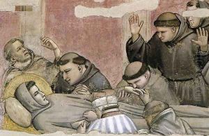 Scenes from the Life of Saint Francis 4. Death and Ascension of St Francis (det by Giotto Di Bondone
