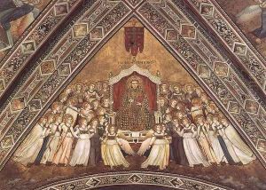 Franciscan Allegories St Francis in Glory by Giotto Di Bondone