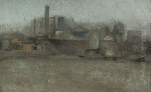 The Flour Mills, Battersea by Paul Fordyce Maitland