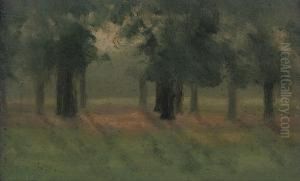 Kensington Gardens At Sunset by Paul Fordyce Maitland