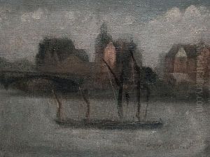 Sailing Barge - Battersea (1906) by Paul Fordyce Maitland