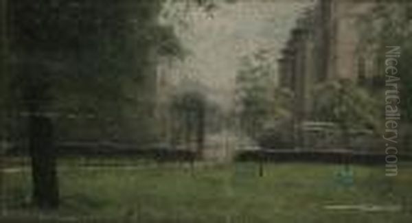 The Bayswater Road From Kensington Gardens - view 1