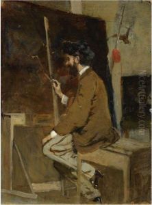 Selbstbildnis (self-portrait) by Hans Makart
