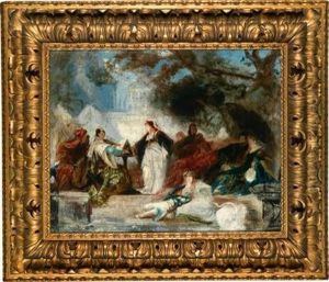 Siesta Am Hofe Der Medici by Hans Makart
