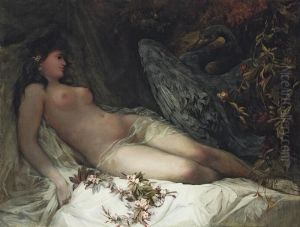 Leda And The Swan by Hans Makart