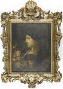 Portrait D'agrippina by Hans Makart
