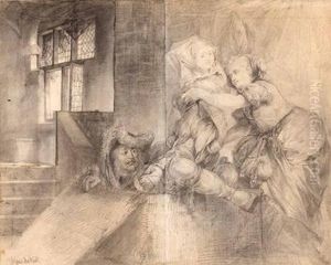 Szenenausschnitt Aus Der Oper 'falstaff "" Szenenausschnitt Aus Der Oper 'falstaff ""