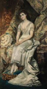 An Elegant Lady, Possibly Baroness Teschenberg by Hans Makart