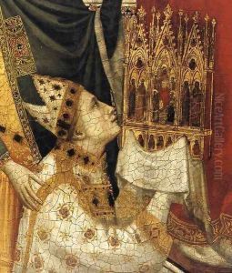 The Stefaneschi Triptych St Peter Enthroned (detail) by Giotto Di Bondone