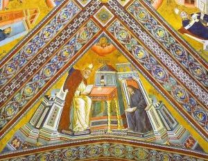 Vault Of The Doctors Of The Church St Jerome 1290-1295 by Giotto Di Bondone