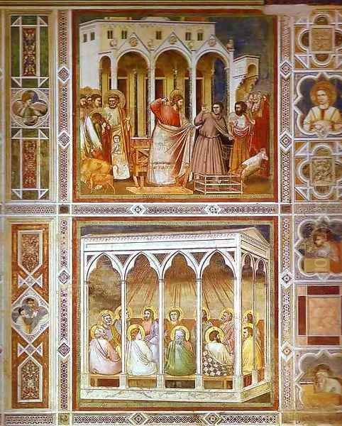 Christ Purging The Temple And Pentecost 1304-1306 - view 1