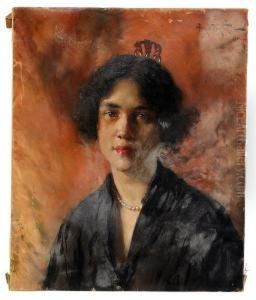 Portrait Of A Lady by Aleksander Vladimirovich Makovskii