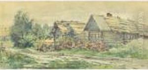 A Farm In The Country by Aleksander Vladimirovich Makovskii