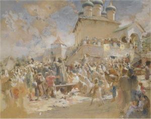 Sketch For Minin Appeals To The People Of Nizhny Novgorod
