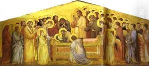 The Death Of The Virgin 1310 by Giotto Di Bondone