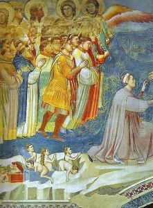 The Last Judgement Detail 5 1304-1306 by Giotto Di Bondone
