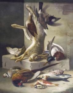 Grande Natura Morta Di Pesci E Animali by Francesco Malacrea