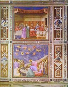 The Wedding Feast At Cana And The Deposition Of Christ 1304-1306 by Giotto Di Bondone