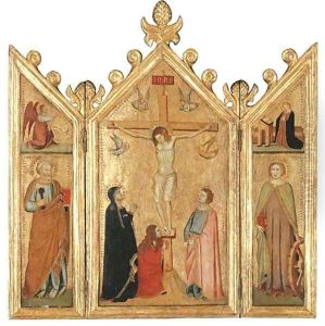 The Crucifixion with the Magdalen at the Foot of the Cross by Giotto Di Bondone