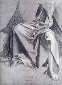 Study Of Drapery 1508 Drawing
