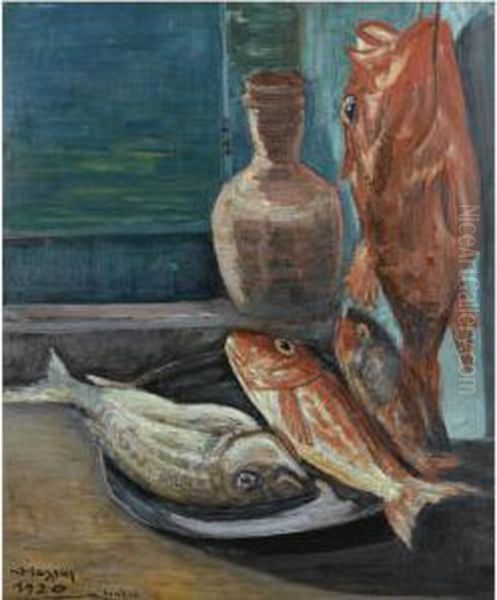 Still Life With Red Snapper, Naxos - view 1
