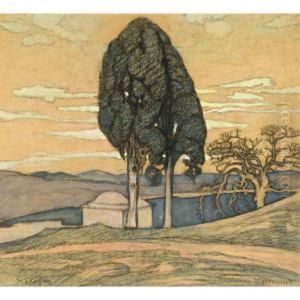 A House With Cypress Trees, Mytilini A House With Cypress Trees, Mytilini