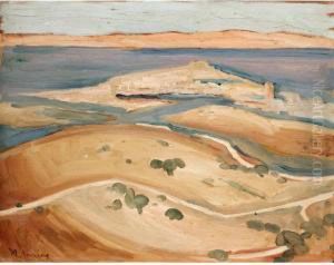 View Of Molivos, Mytilini by Konstantinos Maleas