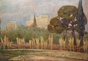View Of The Acropolis by Konstantinos Maleas
