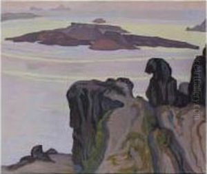 Santorini At Dusk by Konstantinos Maleas