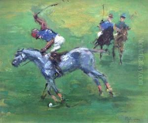 La Partie De Polo by Louis-Ferdinand Malespina