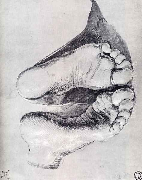 Feet Of A Kneeling Man - view 1