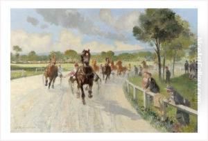 Course De Chevaux by Louis-Ferdinand Malespina