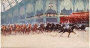 Charge De Cavalerie Dans La Nef Du Grand Palais