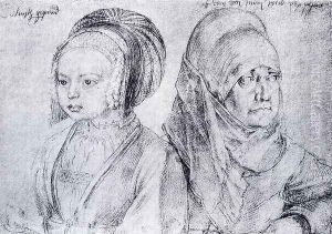 A Young Girl Of Cologne And Durer's Wife