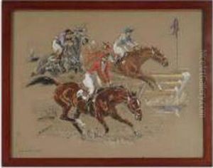 Gravure En Couleurs Encadree. by Louis-Ferdinand Malespina