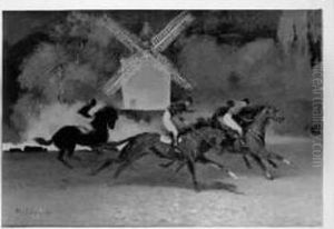 Le Moulin De Longchamp, La Nuit by Louis-Ferdinand Malespina
