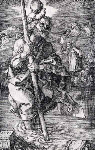 St Christopher Facing To The Right - view 1