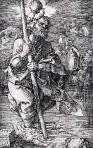 St Christopher Facing To The Right