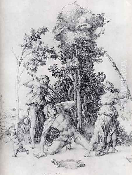 Orpheus Slain By Bacchantes With A Boy Running Away - view 1