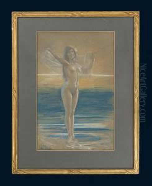 Weiblicher Akt Am Meer - view 1