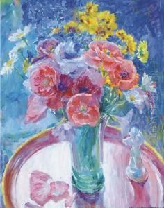 Poppies And Other Flowers In A Vase Poppies And Other Flowers In A Vase