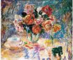 Nature-morte Au Bouquet by William Malherbe