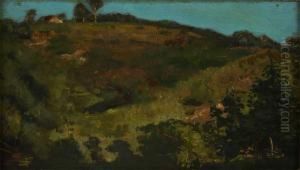 Paisagem Com Casa by Jose Malhoa